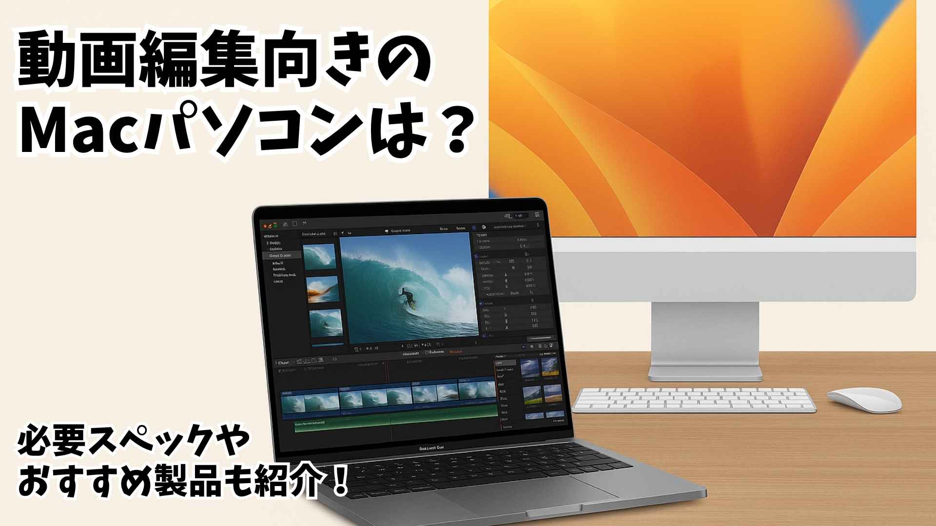 動画編集向きのMacのパソコンは？必要なスペックとおすすめMac製品を 